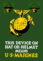 Marine Corps Emblem - World War I Fine Art Print