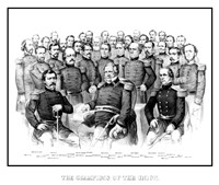 Group Portrait of Early War Union Generals Fine Art Print