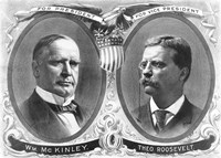 McKinley & Roosevelt Election Poster Fine Art Print