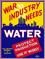 War Industry Needs Water Fine Art Print
