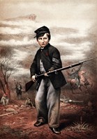 Union Drummer Boy with Rifle Fine Art Print