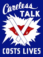 Careless Talk Costs Lives Fine Art Print