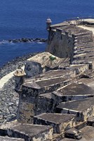 Aerial view of El Morro Fort, Old San Juan, Puerto Rico by Greg Johnston - various sizes