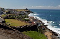 Puerto Rico, San Juan View from San Cristobal Fort Fine Art Print