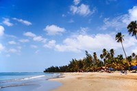 View of Luquillo Beach, Puerto Rico, Caribbean Fine Art Print