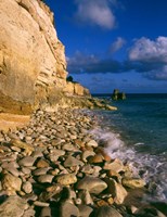 Cliffs at Cupecoy Beach, St Martin, Caribbean Fine Art Print