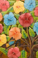 Floral Souvenirs at Al Vern's Craft Market, Turks and Caicos, Caribbean Fine Art Print