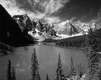 Wenkchemna Peaks reflected in Moraine lake, Banff National Park, Alberta, Canada Fine Art Print