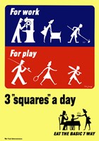 Three Squares a Day Fine Art Print