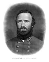 Thomas Stonewall Jackson (digitally restored) Fine Art Print