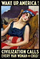 Lady Liberty Sleeping - Wake Up, America! Fine Art Print