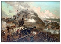 Union Army's capture of Fort Fisher Fine Art Print