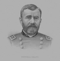 General Ulysses S. Grant (drawn portrait) Fine Art Print