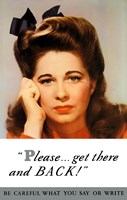 World War II - Please Get There and Back! Fine Art Print