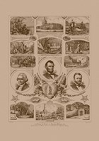 Presidents Grant, Lincoln and Washinton Fine Art Print