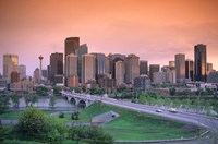 Skyline of Calgary, Alberta, Canada Fine Art Print