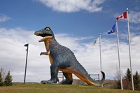 Albertosaurus Dinosaur, Drumheller, Alberta, Canada Fine Art Print