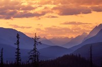 Sunset in Banff National Park, Alberta, Canada Fine Art Print