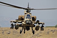 AH-64A Peten attack helicopter Fine Art Print