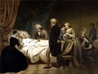 President George Washington on his Deathbed Fine Art Print