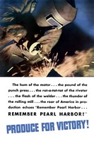 Produce for Victory - Remember Pearl Harbor Fine Art Print