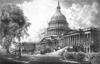 US Capitol Building (digitally restored) Fine Art Print