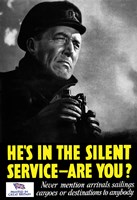 He's In The Silent Service - Are You? Fine Art Print