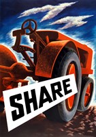 Share (tractor) Fine Art Print