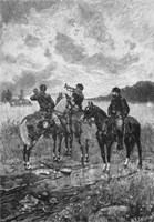 Three Civil War Soldiers onHorseback Fine Art Print