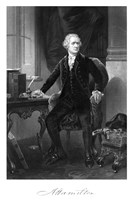 Alexander Hamilton Sitting at His Desk Fine Art Print