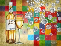 Wine With White Squares Fine Art Print