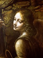 Detail of the Angel, from The Virgin of the Rocks Fine Art Print