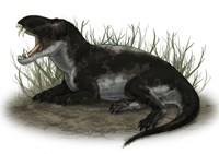Pampaphoneus, a Genus of Dinocephalian Dinosaur Fine Art Print