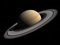 Artist's concept of Saturn Fine Art Print