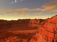 Artist's Concept of an Earth-like Planet Fine Art Print