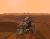 Artist's Concept of a Martian Rover Fine Art Print