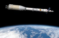 Phobos Mission Rocket System Ready for Departure Fine Art Print