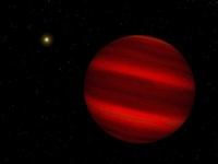 Artist's Concept of the Brown Dwarf Gliese 229 B Fine Art Print
