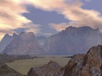 A variety of Micro Organisms have Ventured out of the Ocean and Onto Two Volcanic Calderas Fine Art Print