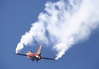 Dutch Air Force F-16A During a Turning and Burning Demonstration Fine Art Print