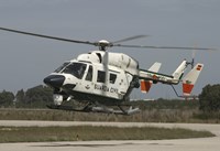 A BK117 utility Helicopter of the Spanish Civil Guard Fine Art Print