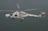 A Sea Lynx helicopter of the Portuguese Navy Fine Art Print