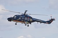 Sea Lynx Helicopter of the German Navy with 100th Anniversary Markings Fine Art Print