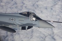 German Air Force Eurofighter Typhoon during in-Flight Refueling Fine Art Print