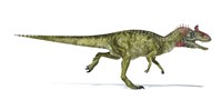 Cryolophosaurus Dinosaur on White Background by Leonello Calvetti - various sizes