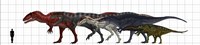 Carcharodontosauridae Size Chart by Vitor Silva images - various sizes - $47.49