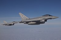 Pair of Eurofighter Typhoon Aircraft of the German Air Force Fine Art Print
