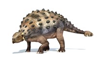 3D Rendering of an Ankylosaurus Dinosaur Fine Art Print