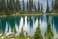 British Columbia, Revelstoke NP, Lake Eva, Mountains Fine Art Print