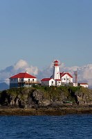 Canada, British Columbia Green Island Lighthouse Fine Art Print
